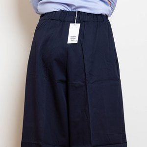 NWT COS Wide Leg Elastic Navy Pants Size 4 with Pockets